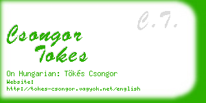 csongor tokes business card