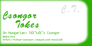 csongor tokes business card